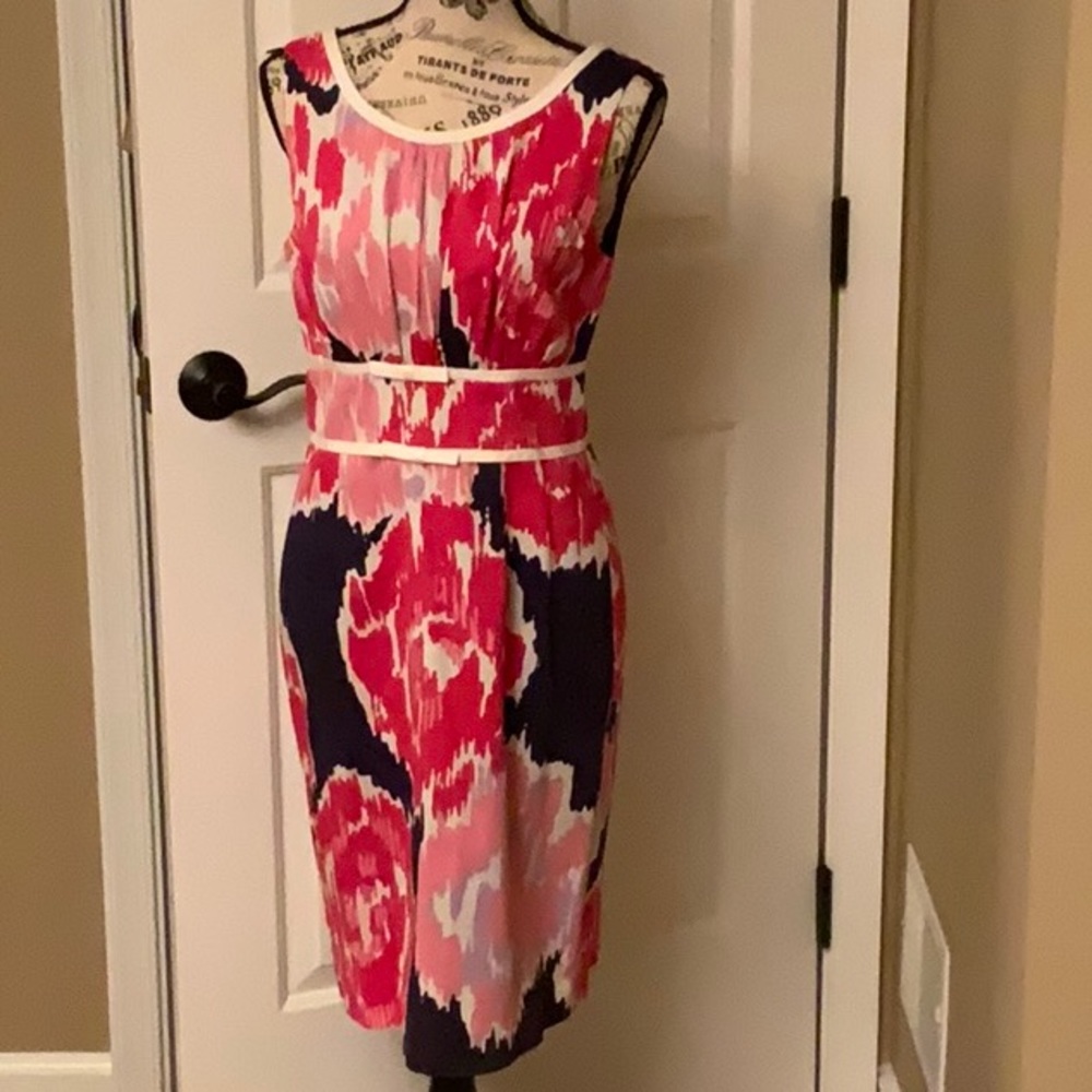Lily Pulitzer Cotton Ikat Pattern Dress Size 8